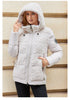 Gasmam Winter Down Jackets Women Warm Pluggable Sleeve Thermal Vest Classic zipper Lacing Design Pocket Hooded Parkas 83369