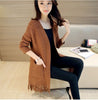 Spring Autumn New2025 Sweater Jacket Women Casual Warm Long Design Female Knitted Sweater Coat Cardigan Sweater Lady Top