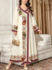 Plus Size Middle Eastern Gown Western V-Neck Printed Women's Dress for Commute Loose Vacation Style Long Sleeve Dress