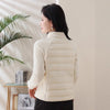Women's Short Lightweight Down Cotton Coat Autumn Winter Stand-up Collar Zipper Puffer Parkas Jacket Casual Windproof