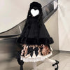 Japanese Sweet Lolita Solid Coat Women Elegant Warm Chic Cloak Winter Casual Y2k Harajuku Loose Woolen Cape