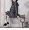Ladies Coats Autumn/Winter Thickened Warm Solid Hooded Single Row Cow Horn Button Academy Style Woolen Coat Women's Clothing