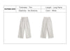 Women's Striped Straight Wide Leg Trousers Old Money White Cotton Linen Texture Thin Breathable Loose Casual Daily Bottoms