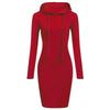 Ladies Autumn Attire Women's Hooded Dresses Hoodie - Style Sweatshirt Dresses for Women Tops in Ladies Clothing