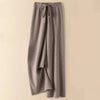 Thick Warm Knitted Casual Chic Basic Soft Elastic High Waist Women's Pants Korean Straight Ankle-Length Pants For Women