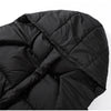 Printed Cotton Padded Coats Women Hooded Waist-Cinching Zipper Quilted Jackets Winter Casual Woman Outerwear