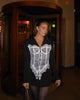 Sexy Lace Patchwork V Neck Slim Coat Long Sleeve Single Breast Cinch Waist Blazer Jackets Female Dinner Street Jacket