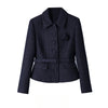 OL Elegant Two-piece Set Autumn and Winter Long-sleeved Slim Jackets Coat High-waist Skirt Sets Women's Outfits