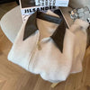 Autumn Winter knitted Cardigan Sweater Women Long-Sleeved Polo Collar Short Coat Female Loose Sweater Lady Tops