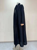 Solid Color Cardigan Long Robe Folded Windbreaker For Women Loose Casual Coffee Long Coat 2DB2952