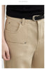 Women Jeans Solid Loose Casual Split Wide Leg Denim Pant Workwear Female Trousers Spring Autumn