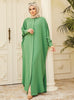 Abaya Dress Muslim Robe Abaya Ramadan Ladies Long Sleeve Islamic Dress Middle East Abayas Women Clothing Without Hijab
