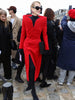 High Street Designer Women's Stand Collar Long Trench Overcoat