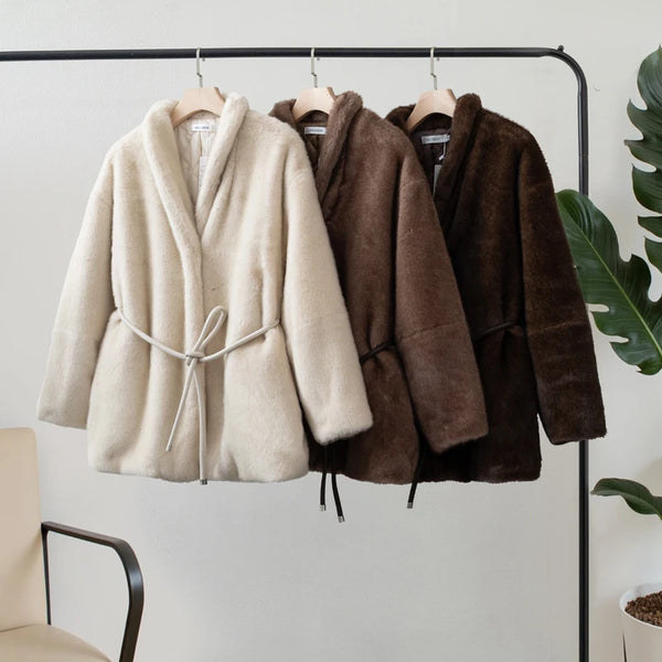 faux fur coat women