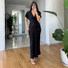 Elegant Printed Satin Long Dress Women Slim Lace Up V-neck Full Sleeve Pleat Dresses Autumn Lady Party Evening Robes
