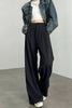 Korean White Suit Pants Women Casual Loose High Waisted Wide Leg Pants Ladies Simple All-Match Office Straight Trousers
