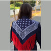 Women Chic Blazer Coat With Spliced Paisley Tassel Shawl Shoulder Pad Lapel Jacket Vintage Casual Autumn Lady Outfits