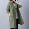 Spring Autumn Comfortable Women's Trench Coat Mid Length Version Temperament Female Windbreaker Outerwear