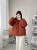 Women's Jacket Korean Version Stand Collar Short Cotton-padded Jacket Thickening Warm Parkas Winter Vintage Coat