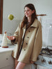 British Style Design Stand Collar Windbreaker Trench Jacket for Women Autumn Casual Chic Coats for Women