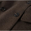 Chic Solid Women's Woolen Coat Lapel Double-Breasted Full Sleeve Waist-Closed Lady Coats Spring Female Streetwear