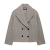 Woolen Women's Jacket Elegant Loose Long Sleeve Turndown Single Breasted Female Overcoat Winter Casual Lady Coat