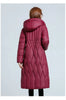 Long Winter Over-The-Knee Overcoat Parka Down Cotton-Padded Jacket Women's Plus Size 100 KG Slim Cotton-Padded Jacket