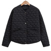 Women's Winter Jacket Autumn Outerwears Quilted Jacket Woman Coat Black White Lightweight Padded Jackets Parkas
