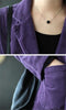 Spring Autumn Corduroy Short Jacket Versatile Women's Casual Coat 5XL Large Size Solid Loose Female Corduroy Outwear
