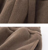 Women Fleece Lined Trousers Fall Winter Wearable Worn Resistant Cuffed Pants Loose High Waist Long Warm Casual Trousers