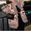 Tassels Patchwork Cardigans Women Sweater Knitted Printed Long Sleeve V-neck Colorful Thicken Sweaters Autumn Coat