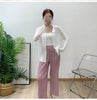 Blue Pleated Coat For Women Turn-down Collar Long Sleeve Lightweight Cardigan Jackets Chic Female Clothes 2DB3445