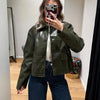 Lapel Long Sleeve Faux Leather Jacket Women Street Turn-down Collar Single Breasted Loose Coats Chic Lady Jackets Outerwears