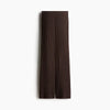Brown V-Neck Knit Shirt Pants Set Women Solid Long Sleeve Top Empire Straight Loose Trousers Lady Spring Suit