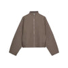 Casual Solid Loose Knit Coat Women All-match Lapel Zippers Full Sleeve Lady Coats Female Autumn Winter Lady Outwears