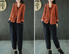 Spring Autumn Corduroy Short Jacket Versatile Women's Casual Coat 5XL Large Size Solid Loose Female Corduroy Outwear
