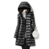 Outerwear Winter Women Korean Slim Remove Hooded Parka Down Jackets Long Light Thin Coat Puffer Jacket