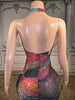 Sexy Sparkly Rhinestones Long Dress Women Mesh Party Celebrate Birthday Gown Photo Shoot Wear Performance Stage Costume