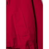 2026Classic Commuter Style Women S Red Hooded Pilot Jacket Cotton Padded Elastic Ruffle Hem Loose Short Casual Coat