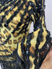 Women Colorful Sparkly Rhinestones Tassel Sexy See-Through Dress One Shoulder Latin Dance Outfits Nightclub Party Stage Costume