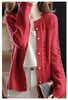 Autumn Knitted Cardigan Women's Jacket Long Sleeve Korean Loose Round Neck Cardigan Sweater Jackets Women Casual Knit Top