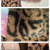 Women Autumn Winter Leopard Print Temperament Fur Coat Medium-Long High End Fur Collar With Belt Fur Jacket Overcoat