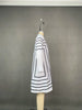 Urban Women Lapel Shirts Dress Office Ladies Long Sleeves Striped Printed Buttoned H-line Midi Dresses