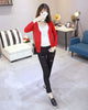 6XL Plus Size Women Knitted Cardigan Coat Solid Color Red Winter Casual V-Neck Long Sleeve Crochet Knit Sweater Coat Female Top