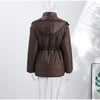 Solid Zipper Drawstring Puffer Jacket Quilted Water-Resistant Loose Winter/Fall Warm Women Outerwear Daily Causal Lady Coat
