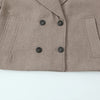 Women Solid Double Breasted Trench Jackets Vintage Lapel Neck Long Sleeves Female Chic Lady Outfits