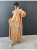 Vintage Chic Printting Straight Pleated Women's Dress Hand-Cranked Floral Long Dresses Spring Clothing 2DB6498