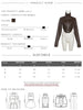 High Street PU Jacket Woman Zip Button Turtleneck Full Sleeve Navel Exposed Girls Motorcycle Style Classic Clothing