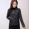 Thin light Down Cotton Jacket Female Short Coat Autumn Parkas Women's Winter Stand Collar Warm Cotton Jacket