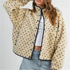 Women Y2k Heart Printed Jacket Fuzzy Zip Up Long Sleeve Warm Oversized Fall Winter Sherpa Fleece Cropped Jackets Coat Outwear